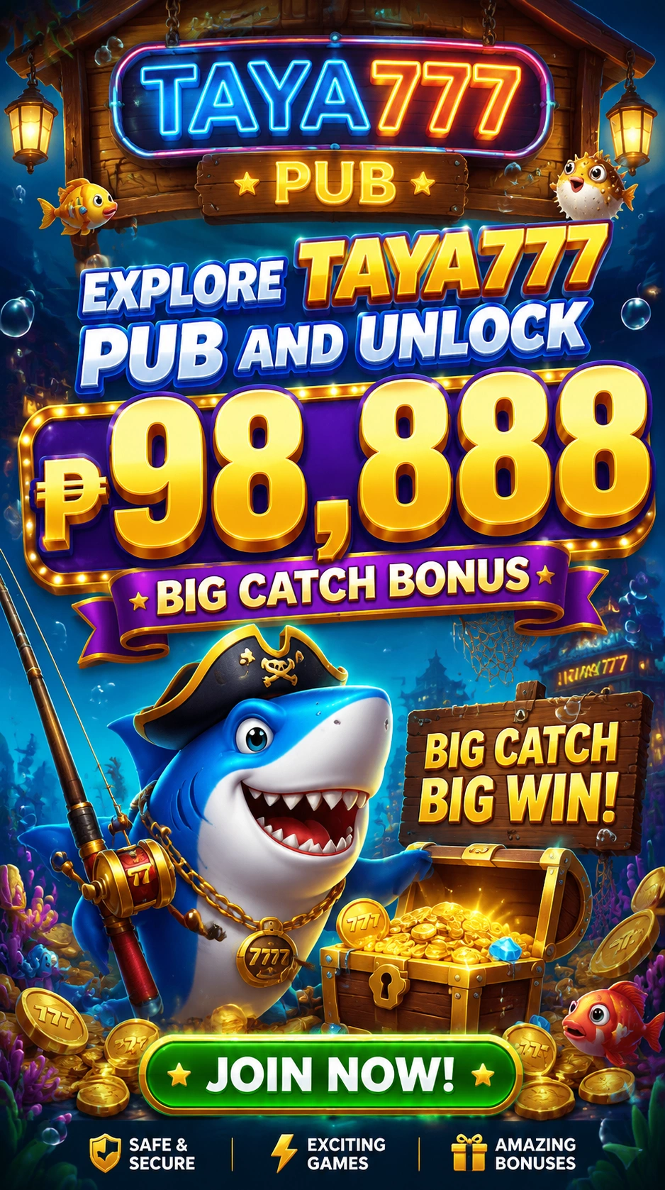 Taya777 fishing games banner 3