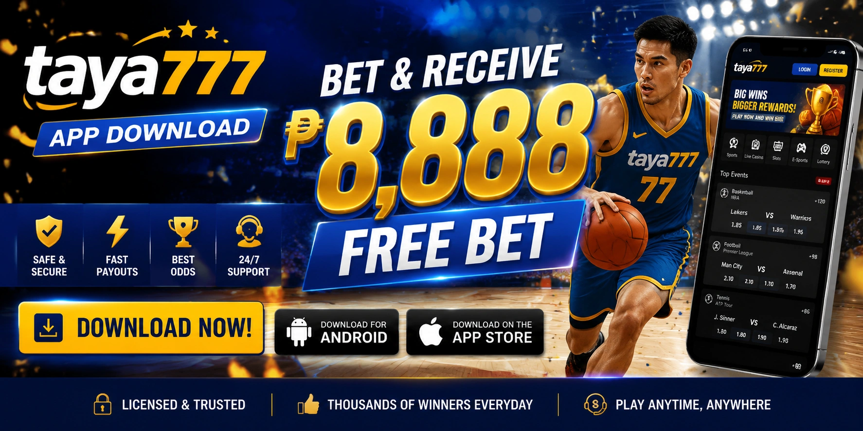 Taya777 sports banner 2